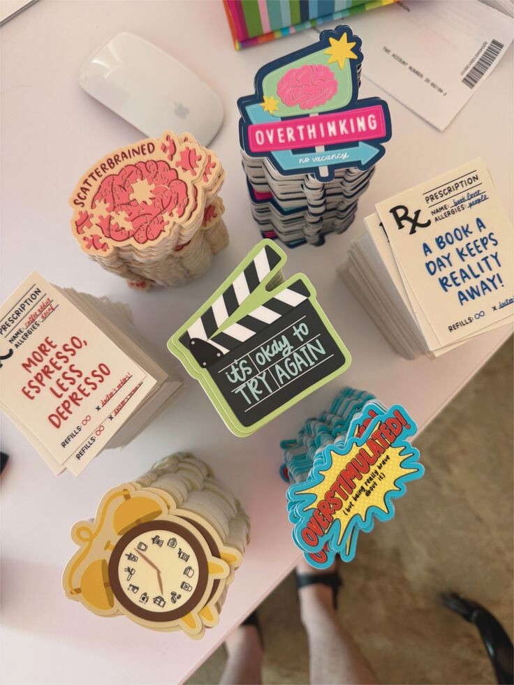 Stickers diseñados para Gráfica T